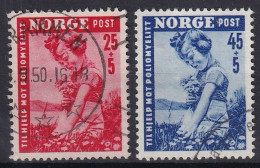 NORWAY 1950 - Canceled - Mi 351, 352 - Oblitérés