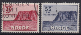 NORWAY 1953 - Canceled - Mi 381, 382 - Used Stamps