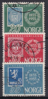 NORWAY 1955 - Canceled - Mi 390-392 - Oblitérés