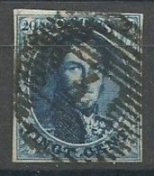 Belgique Belgie Belgium COB 4 Médaillon Margé Oblitéré Used 1850 Léopold I - 1849-1850 Medallones (3/5)