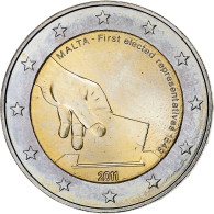 Malte, 2 Euro, Premières élections 2011, 2011, Paris, SPL, Bimétallique - Malte