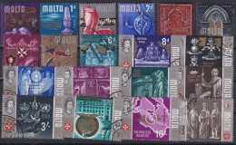 MALTA 1965 - Canceled - Mi 301-319 - Malta