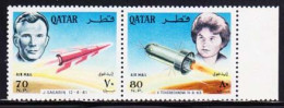 QATAR(1966) Gagarin. Tchereshkovna. Unissued Set Of 2. Very Rare! - Qatar