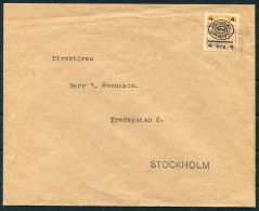1920 Sweden Stockholm Stadspost Local Post Cover - Ortsausgaben