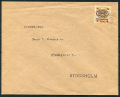 1920 Sweden Stockholm Stadspost Local Post Cover - Local Post Stamps