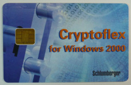 FRANCE - Chip - Schlumberger - Smart Card - Cryptoflex For Windows 2000 - Dummy - Variétés