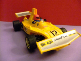 V SCALEXTRIC EXIN FERRARI B3 F1 AMARILLO 12  PILOTO NIKI LAUDA MADE IN SPAIN 1975 - Road Racing Sets