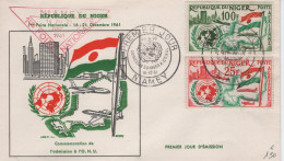 Niger - FDC - PA N°19+20 - ONU - Foire Internationale - Niger (1960-...)