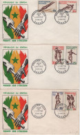 Senegal - FDC - N°217 à 222 - Jeux De L Amitie - Sports - Senegal (1960-...)