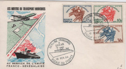 Senegal - Escale Du France - 10 Fevrier 1964 - Senegal (1960-...)