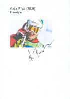 Autogramm AK Freestyle Skicross Alex Fiva Schweiz Calanda Broncos SC Parpan Olympia-Silber Switzerland Suisse Svizzera - Autographes