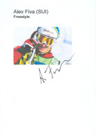 Autogramm AK Freestyle Skicross Alex Fiva Schweiz Calanda Broncos SC Parpan Olympia-Silber Switzerland Suisse Svizzera - Autógrafos