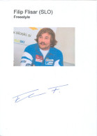 Autogramm AK Freestyle Skicross Filip Flisar Branik Maribor Slovenija Slowenien Slovenia Weltmeister Kreischberg Olympia - Autogramme