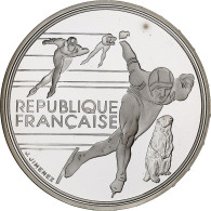 Monnaie, France, Patinage De Vitesse, 100 Francs, 1990, Albertville 92, FDC - Conmemorativos