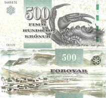 Faroe Islands 500 Faroese Krónur ND [2011] P-32 UNC - Faeroër