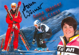 1) Autogramm AK Freestyle Skicross Anna Wörner Garmisch-Partenkirchen Olympionikin Olympia Olympische Spielen Germany - Handtekening