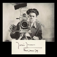 Joris Ivens (1898-1989) - Dutch Filmmaker - Rare Signed Card - Paris 1979 - COA - Attori E Comici 