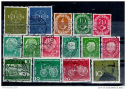 LOTTO FRANCOBOLLI USATI USED STAMPS LOT GERMANIA FEDERALE GERMANY FED. BUNDESPOST ('50s-'60s) - 1959-1980