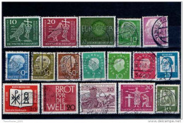 LOTTO FRANCOBOLLI USATI USED STAMPS LOT GERMANIA FEDERALE GERMANY FED. BUNDESPOST ('50s-'60s) - 1959-1980