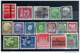 LOTTO FRANCOBOLLI USATI USED STAMPS LOT GERMANIA FEDERALE GERMANY FED. BUNDESPOST ('50s-'60s) - 1959-1980