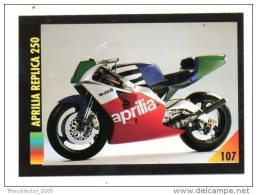 FIGURINA TRADING CARDS - LA MIA MOTO - MY MOTORBIKE - MASTERS EDIZIONI (1993) - APRILIA REPLICA 250 - Motori