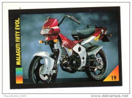 FIGURINA TRADING CARDS - LA MIA MOTO - MY MOTORBIKE - MASTERS EDIZIONI (1993) - MALAGUTI FIFTY EVOL. - Motores