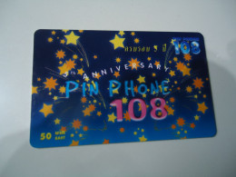 THAILAND USED CARDS PIN 108   FESTIVAL ANNIVERSARY - Ontwikkeling