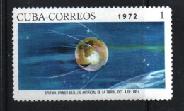 Cuba 1972. Space. Sputnik I. The First  Satellite. - Ongebruikt