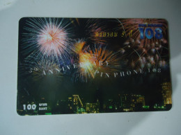 THAILAND USED CARDS PIN 108   FESTINAL ANNIVERSARY - Cultura