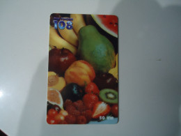 THAILAND USED  CARDS PIN 108   FOOD FRUIT - Alimentación