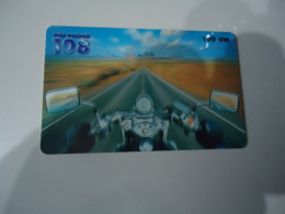 THAILAND USED CARDS PIN 108  SPORTS  MOTORBIKES RASSING - Motorräder