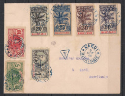 MAURITANIE - 1906 - Taxe TT N°YT. 1 - 2 - 3 - 4 - 5 - 7 - 8 - Oblitérés Sur Lettre / Used - Usati