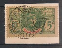 MAURITANIE - 1906 - Taxe TT N°YT. 1 - Faidherbe 5c Vert - Signé SCHELLER - Oblitéré Sur Fragment / Used - Usati
