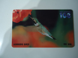 THAILAND USED  CARDS PIN 108  BIRD BIRDS - Uccelli Canterini Ed Arboricoli