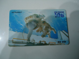 THAILAND USED  CARDS PIN 108  ASTRONAUT SPACE - Spazio