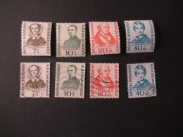 BRD 1955 Wohlfahrt Helfer Der Menschheit Mi.Nr.222 - 225 Satz ** Und Gestempelt KW 85€ - Unused Stamps