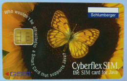 FRANCE - Schlumberger - GSM - Fixed Chip - Smart Card - Cyberflex SIM - Java - Used - Andere & Zonder Classificatie