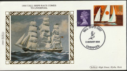 Great Britain   .   1984   .  "Tall Ships Race Comes To Liverpool"   .   Commemorative Cover - 2 Stamps - 1981-1990 Decimal Issues