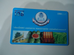 THAILAND USED  CARDS PIN 108   FRUITS FOOD - Thaïland