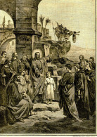 GRAVURE RELIGIEUSE XIXème Siècle 1891 / 5 -ème COMMANDEMENT DE DIEU SUITE - Religious Art