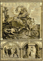 GRAVURE RELIGIEUSE XIXème Siècle 1891 / 5 -ème COMMANDEMENT DE DIEU - Arte Religiosa