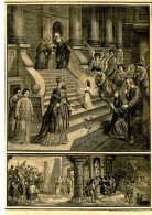 GRAVURE RELIGIEUSE XIXème Siècle 1891 / 2 -ème COMMANDEMENT DE DIEU - Religiöse Kunst