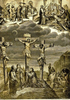 GRAVURE RELIGIEUSE XIXème Siècle 1891 / LE SYMBOLE DES APOTRES LA CRUCIFIXION - Religious Art