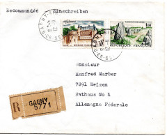 73250 - Frankreich - 1965 - 1,00F Carnac MiF A R-Bf GAGNY -> Westdeutschland - Covers & Documents