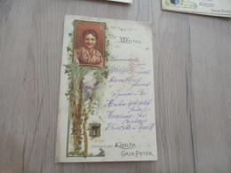 Menu Pub Publicitaire Chocolat Khler Gala Peter Vers 1900 Canton D'Uri Suisse - Menus