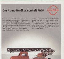 Catalogue TRIX 1999 Die GAMA Replica Neuheit 1999 - Duits