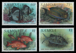 Samoa 1993 - Mi-Nr. 746-749 ** - MNH - Fische / Fish - Samoa Americano