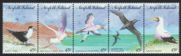 Norfolk-Insel 1994 - Mi-Nr. 569-573 ** - MNH - Streifen - Vögel / Birds - Norfolk Island