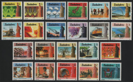 Simbabwe 1985 - Mi-Nr. 309-330 ** - MNH - Freimarken / Definitives (II) - Zimbabwe (1980-...)