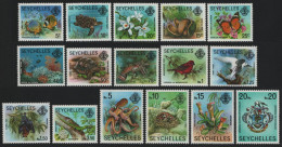 Seychellen 1977 - Mi-Nr. 394-409 I ** - MNH - Fauna & Flora (I) - Seychelles (1976-...)